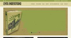 Desktop Screenshot of lentilunderground.com